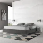 Krevat dopio 180x200 cm i mbuluar me mikrofibër, i prodhuar në Itali - Athlete Viadurini