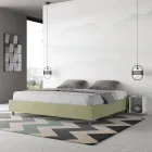 Krevat dopio 180x200 cm i mbuluar me mikrofibër, i prodhuar në Itali - Athlete Viadurini