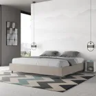 Krevat dopio 200x200 cm i mbuluar me mikrofibër i prodhuar në Itali - Athlete Viadurini