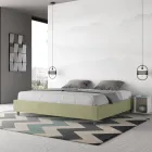 Krevat dopio 200x200 cm i mbuluar me mikrofibër i prodhuar në Itali - Athlete Viadurini