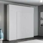 Krevat Dopio Vertikal i Palosshëm me Njësi Muri dhe Kolonë - Magicompare Viadurini