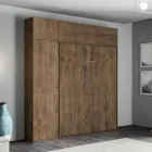 Krevat Dopio Vertikal i Palosshëm me Njësi Muri dhe Kolonë - Magicompare Viadurini