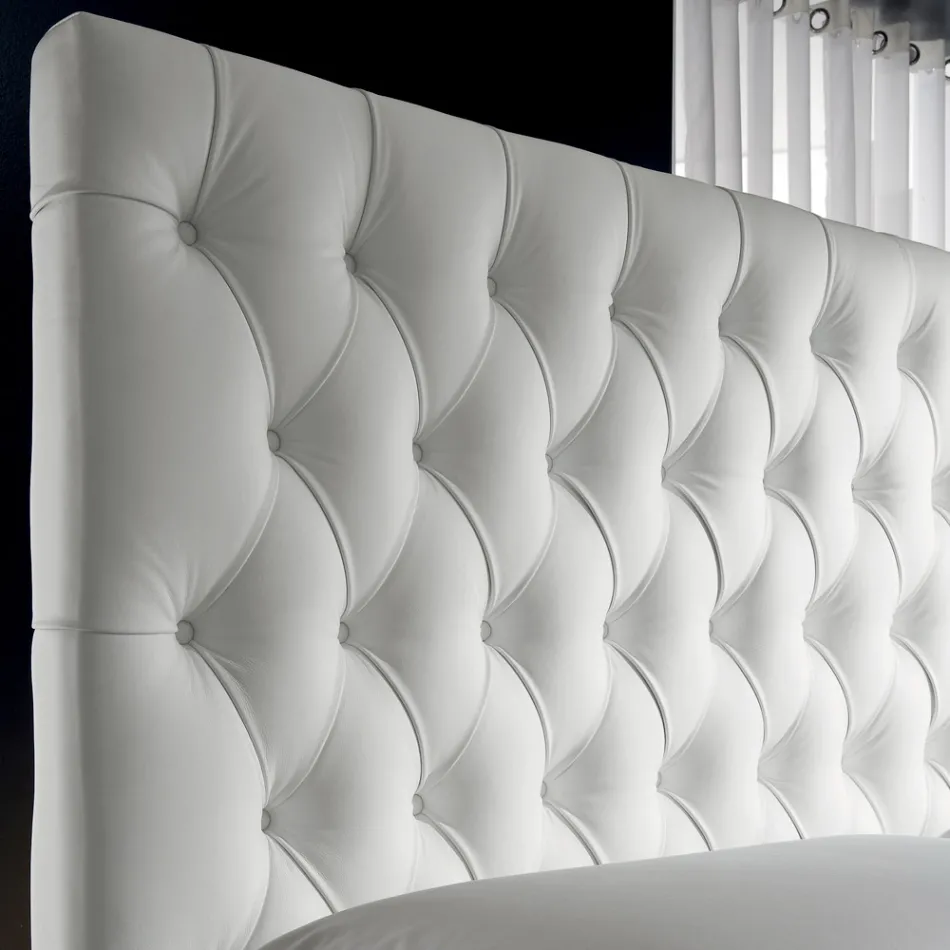 Krevat dopio Capitonné me ruajtje opsionale Prodhuar në Itali - Sciocco Viadurini