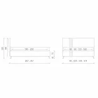 Shtrat dyshe me sirtar te mbushur ne eko-lekure Made in Italy - Paolo Viadurini