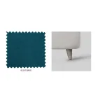 Krevat dopio me ruajtje opsionale dhe këmbë Prodhuar në Itali - Birba Viadurini