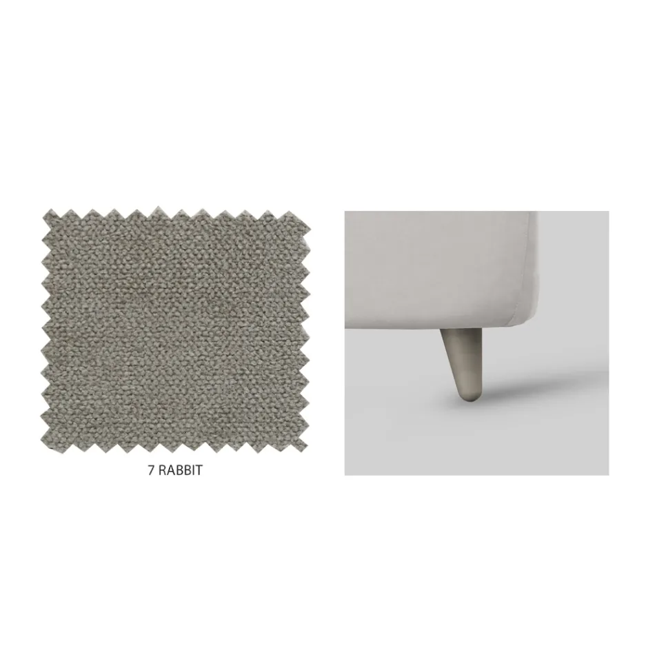 Krevat dopio me ruajtje opsionale dhe këmbë Prodhuar në Itali - Birba Viadurini