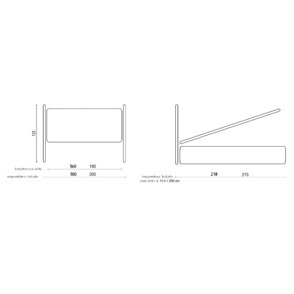 Krevat dopio me magazinim opsional Prodhuar në Itali - Ciccio Viadurini