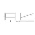 Krevat dopio me kornizë krevati të mbushur dhe krevate hekuri - Nebbia Viadurini