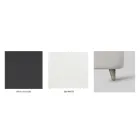 Krevat dopio me kornizë krevatesh të veshur me susta në përfundime të ndryshme Made in Italy - Design Viadurini