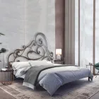 Krevat dopio me kornizë hekuri Prodhuar në Itali - Pongo Viadurini