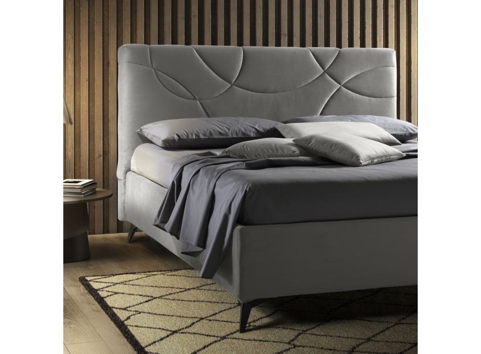 Krevat dopio me dyshek dhe çarçafë pambuku Prodhuar në Itali - Sunflower Viadurini