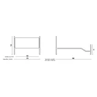 Krevat dopio me dërrasë hekuri të koordinuar me tuba Prodhuar në Itali - Chic Viadurini