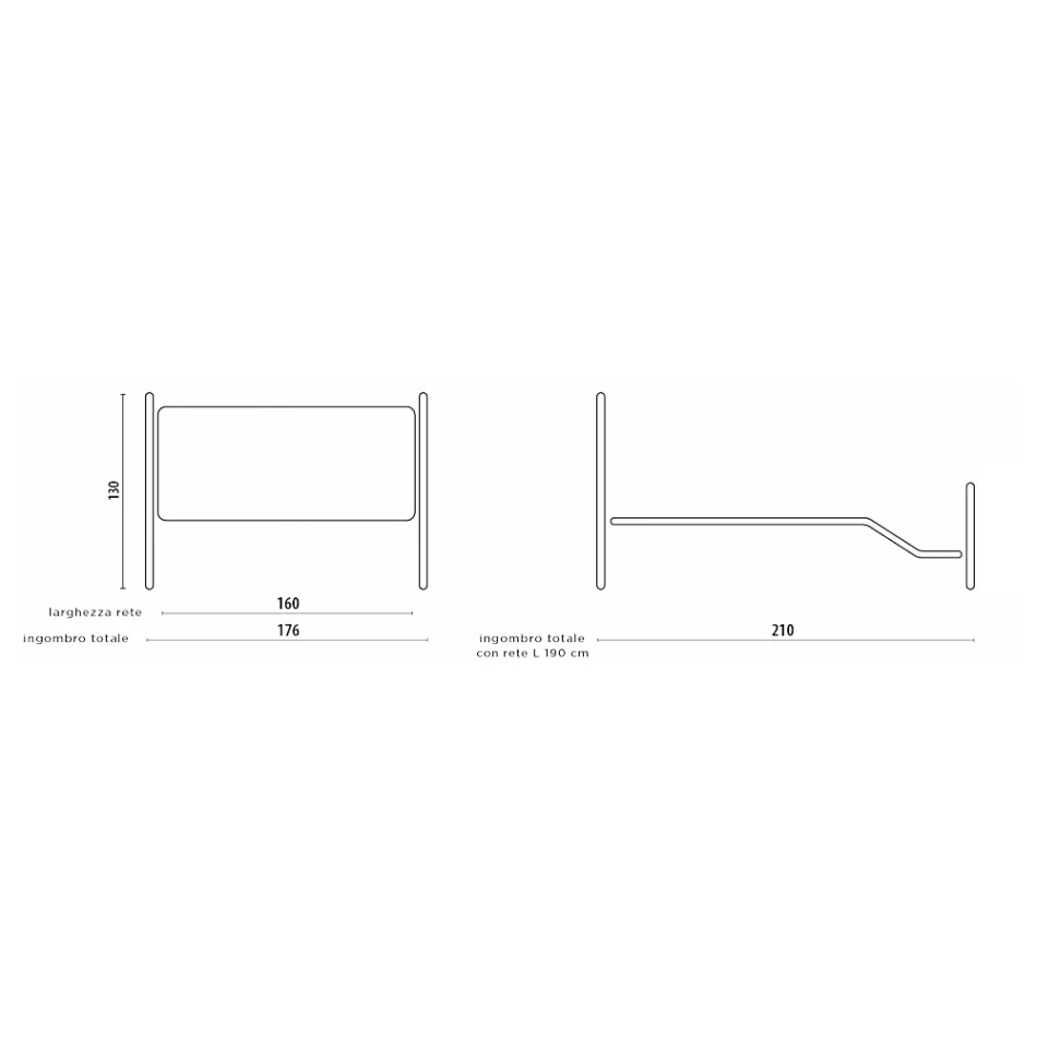 Krevat dopio me dërrasa këmbësh në përfundime të ndryshme Made in Italy - Natyral Viadurini