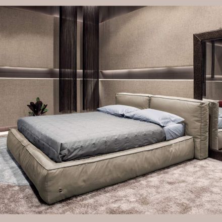 Krevat dopio me bazë krevat opsional dhe njësi magazinimi Prodhuar në Itali - Ribelle Viadurini