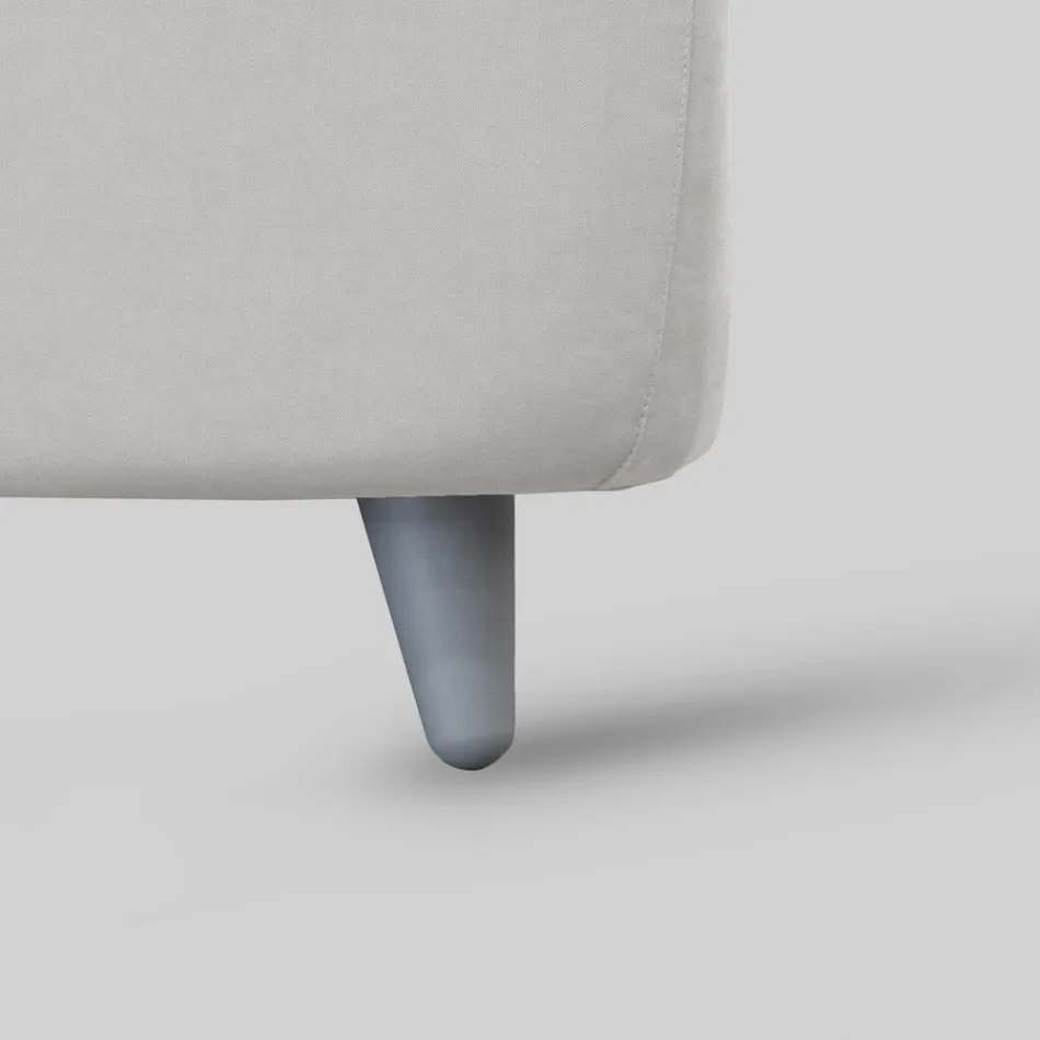 Krevat dopio me ballë krevati dhe këmbë të mbushura Prodhuar në Itali - Aaron Viadurini