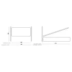 Krevat dopio me krevate hekuri dhe kornizë krevati të mbushur Prodhuar në Itali - Kenzo Viadurini