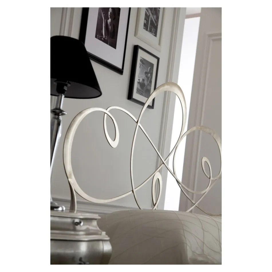 Krevat dopio me krevate të forta hekuri Prodhuar në Itali - Nebbia Viadurini