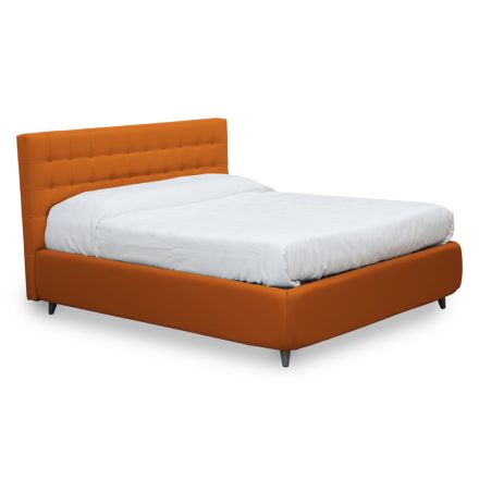 Krevat dopio me krevate prej lëkure eko ose pëlhurë Made in Italy - Buddy Viadurini