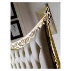 Krevat dopio i stilit klasik prej hekuri dhe lëkure Prodhuar në Itali - King Viadurini