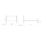 Krevat dopio i stilit klasik prej hekuri dhe lëkure Prodhuar në Itali - King Viadurini