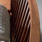 Dizenjoni krevat dopio 160x200cm me bazë arre të fortë Alain Viadurini