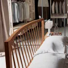 Dizenjoni krevat dopio 160x200cm me bazë arre të fortë Alain Viadurini