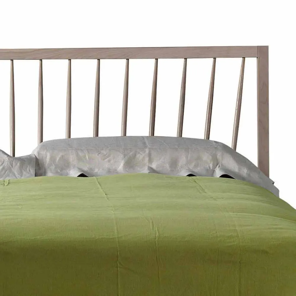 Dizenjoni krevat dopio 160x200cm me bazë arre të fortë Alain Viadurini