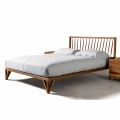 Shtrati i modelit modern Alain, struktura e ngurtë e shtratit të arrës, 160x200 cm