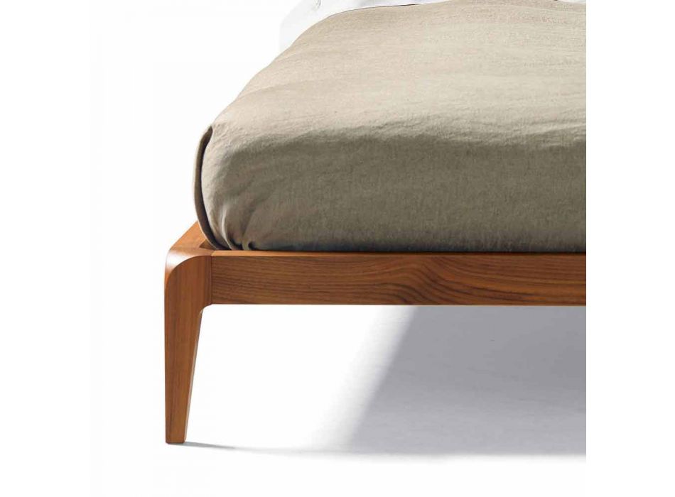 Dizajn shtrati dopio me kufje të mbushur Leilo, 160x200 cm Viadurini