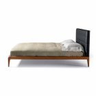 Dizajn shtrati dopio me kufje të mbushur Leilo, 160x200 cm Viadurini