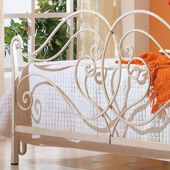krevat dopio me dizajn Allie hekuri të ngurtë, i bërë në Itali