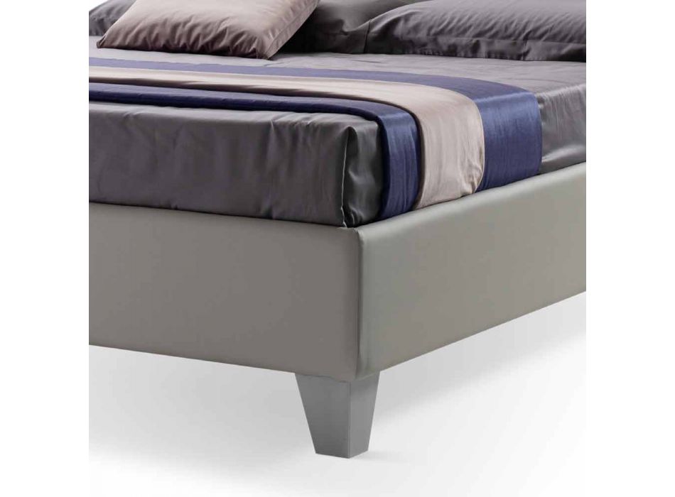 Dizajni modern me një shtrat dopio të veshur me susta me kuti të bëra në Itali - Pebble Viadurini