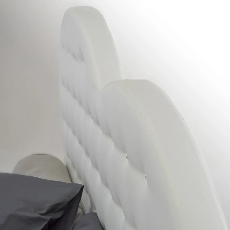 Krevat dopio luksoz me kuti dhe Swarovski Prodhuar në Itali – Zemër e vogël Viadurini