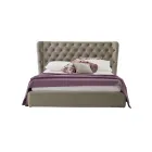 Krevat dopio luksoz me kuti dhe krevati Capitonnè Prodhuar në Itali - Papero Viadurini