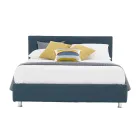 Krevat dopio luksoz në Eko-lëkurë ose pëlhurë me kuti Prodhuar në Itali – Nuvola Viadurini