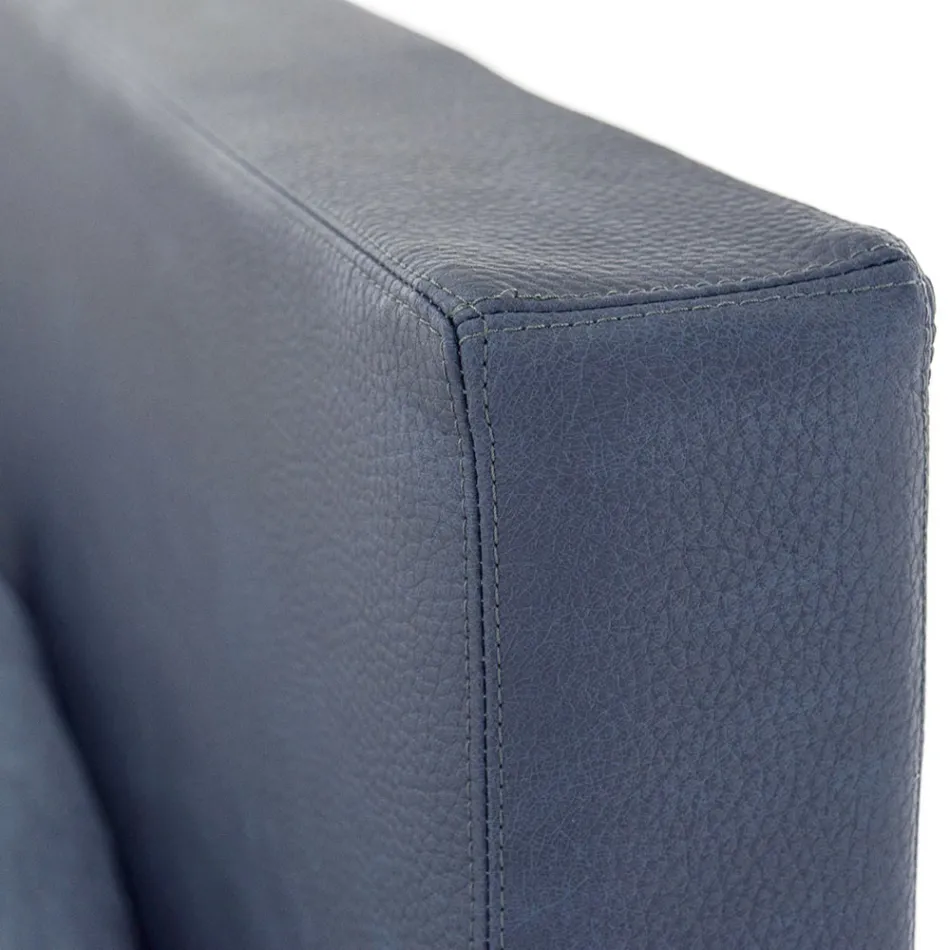 Krevat dopio luksoz në Eko-lëkurë ose pëlhurë me kuti Prodhuar në Itali – Nuvola Viadurini