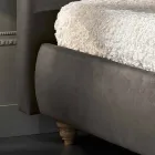 Shtrat i dyfishtë i mbushur me kuti depozitimi 160x190 / 200cm Leone Viadurini