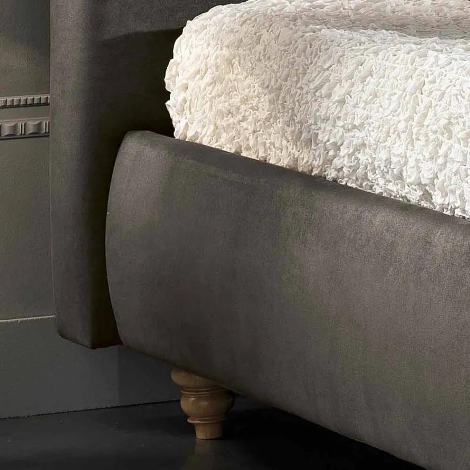 Shtrat i dyfishtë i mbushur me kuti depozitimi 160x190 / 200cm Leone Viadurini