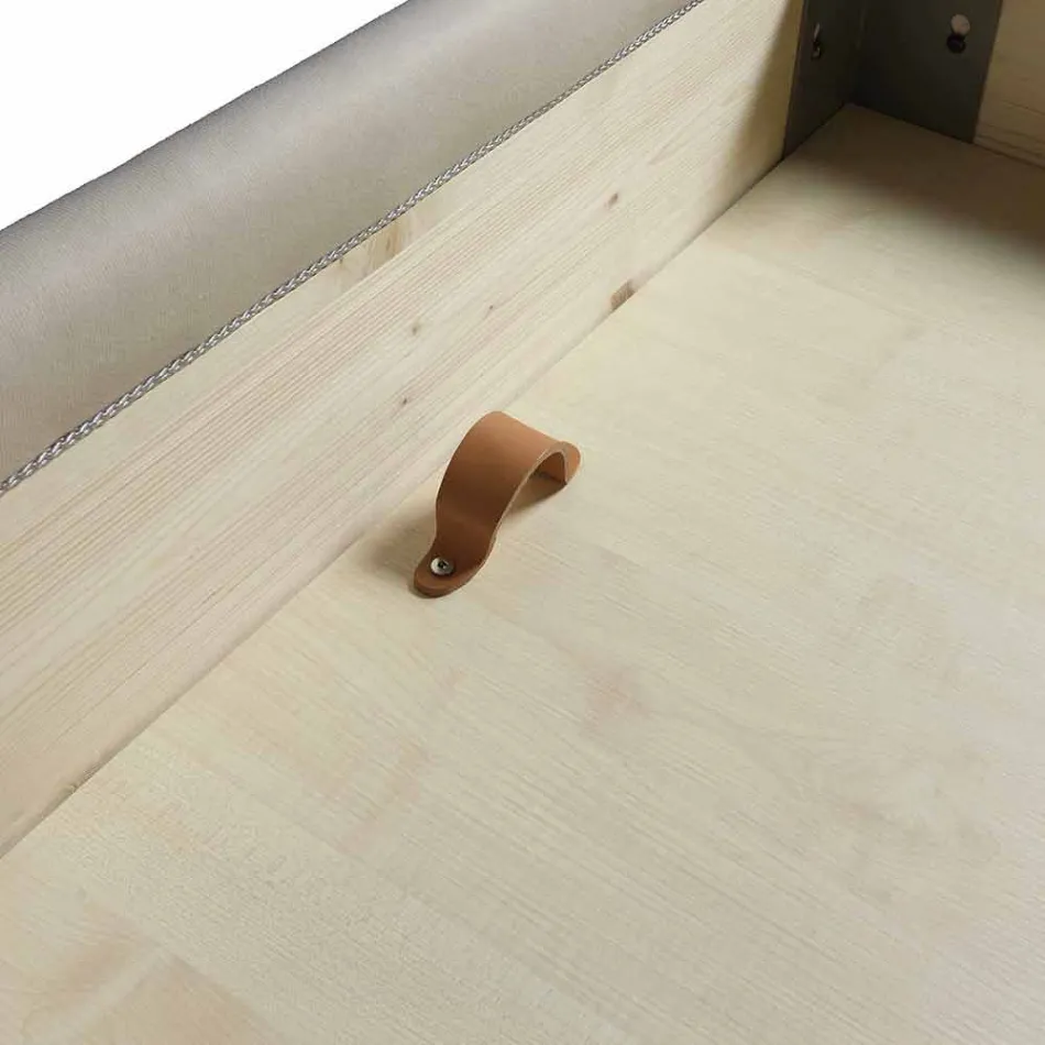 Shtrat i dyfishtë i mbushur me kuti dhe kapelë kapitone Capri Bolzan Viadurini