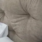 Krevat dopio i veshur me susta me kuti prej lëkure eko ose pëlhurë të prodhuar në Itali - Nasello Viadurini