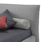 Krevat dopio i veshur me susta me kuti, pëlhurë ose eko-lëkurë Prodhuar në Itali - Lardino Viadurini