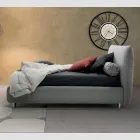 Krevat dopio i veshur me susta me kuti, pëlhurë ose eko-lëkurë Prodhuar në Itali - Lardino Viadurini