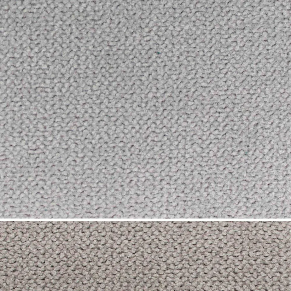 Krevat dopio i veshur me susta me komodë në eko-lëkurë ose pëlhurë - Notre Dame Viadurini