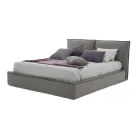 Krevat dopio i veshur me susta me komodë në eko-lëkurë ose pëlhurë - Notre Dame Viadurini