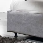 Shtrat dopio tapiceri me kontejner ngritës 160x190 / 200cm Mia Viadurini