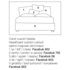 Krevat dopio i veshur me susta me njësi për ruajtjen e pëlhurave - Belle Viadurini