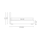 Krevat dopio i veshur me susta me ruajtje pëlhure - Belle Viadurini