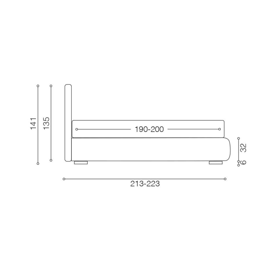 Krevat dopio i veshur me susta me ruajtje pëlhure - Belle Viadurini
