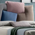 Krevat dopio i veshur me susta me njësi për ruajtjen e pëlhurave - Belle Viadurini