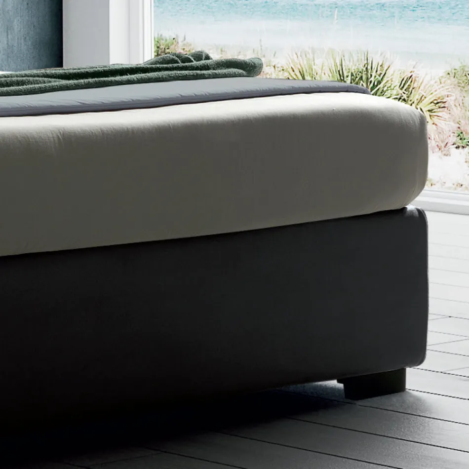 Krevat dopio i veshur me susta me njësi për ruajtjen e pëlhurave - Belle Viadurini